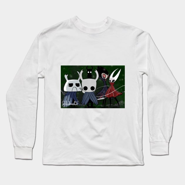 Hollow Knight, Hornet, Grimm, Zote (Fan Art) Long Sleeve T-Shirt by GMICHAELSF